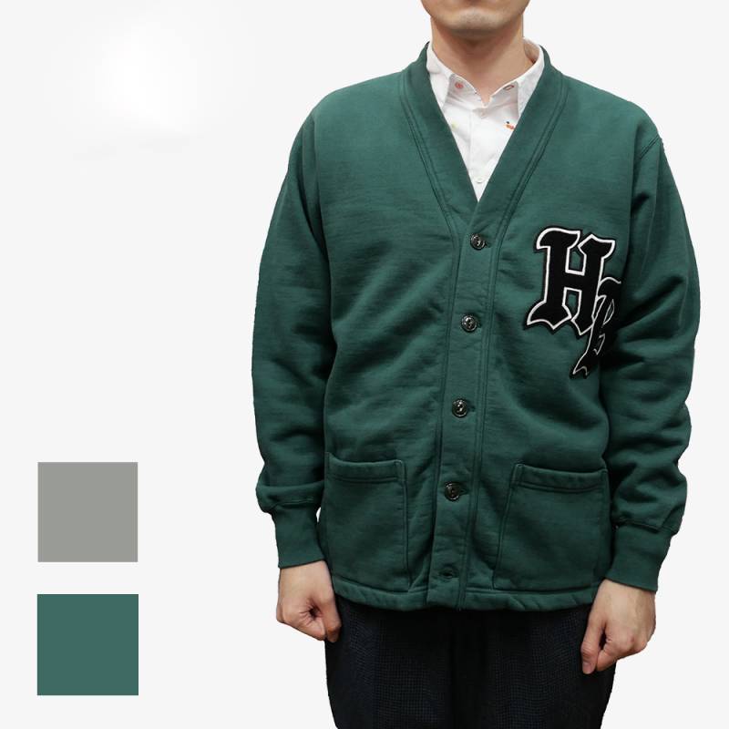 スウェットカーディガン  SWEAT BUTTON FRONT CARDIGAN ホワイツビル WHITESVILLE