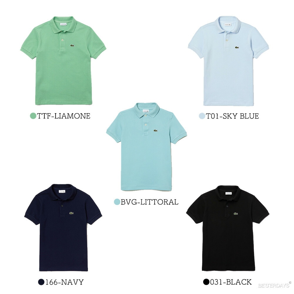 ポロシャツ  ラコステ ボーイズ 半袖 トップス 90-140cm  LACOSTE Boys