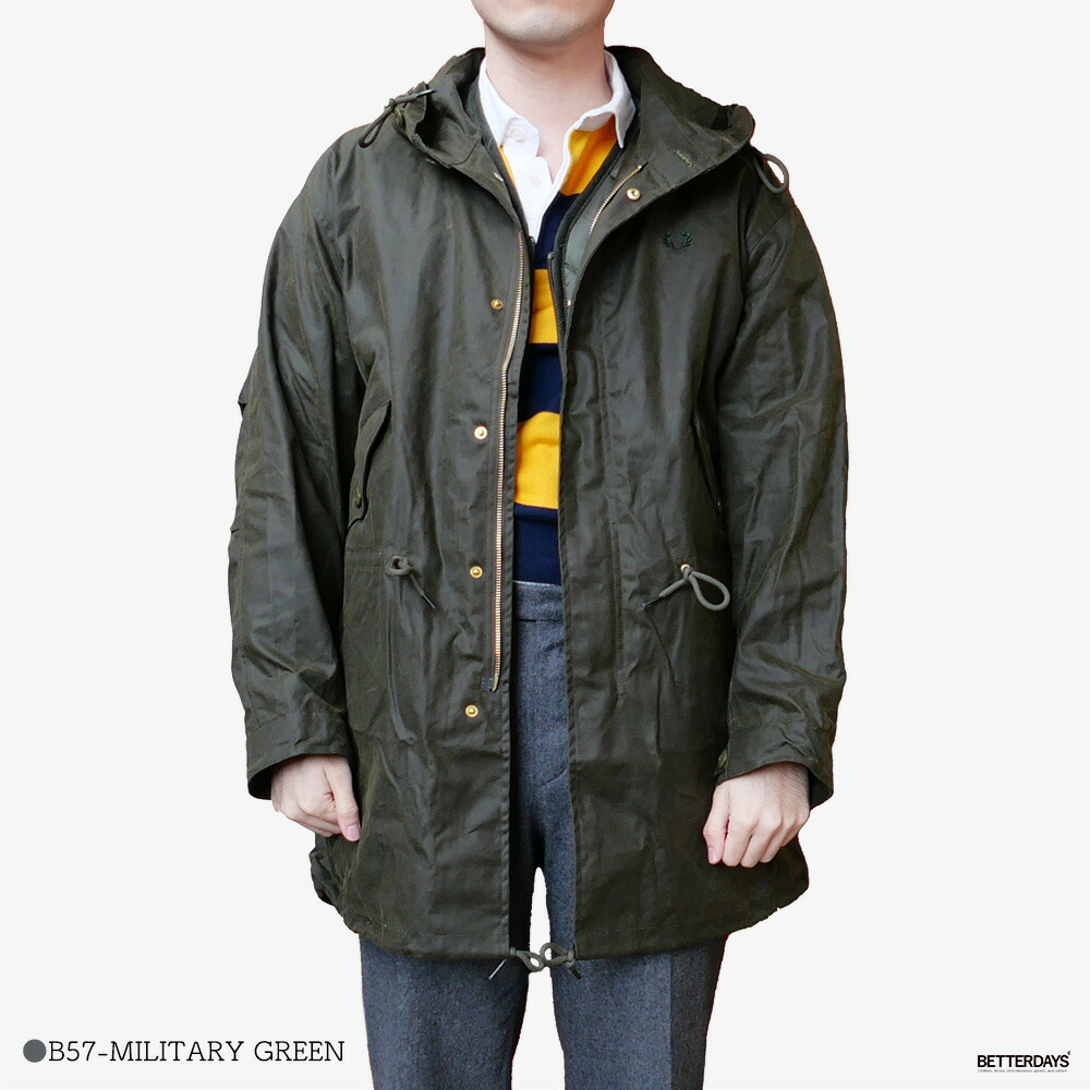 【美品】FRED PERRY オイルドコットンジャケット 刺繍ロゴ 緑 M. FRED PERRY/オイルドコットンジャケット | BRANDS,F,FRED PERRY