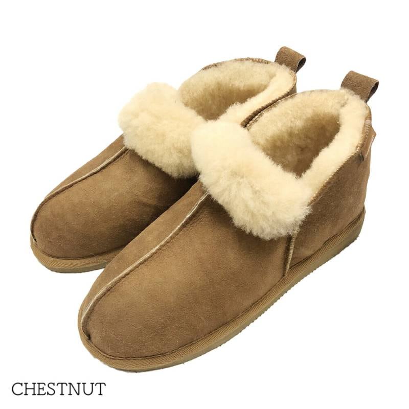 ムートンアンクルブーツ ムートンブーツ  シェパード SHEPHERD ANNIE ファー付き SLIPPERS 23-25.5cm