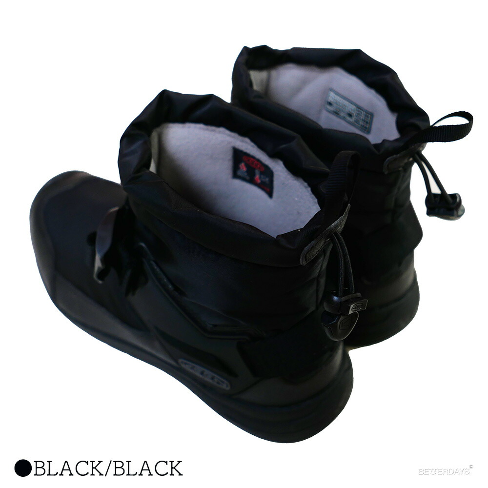 KEEN 防水スノーボードブーツ ブラック メンズ 防水ウインターブーツ