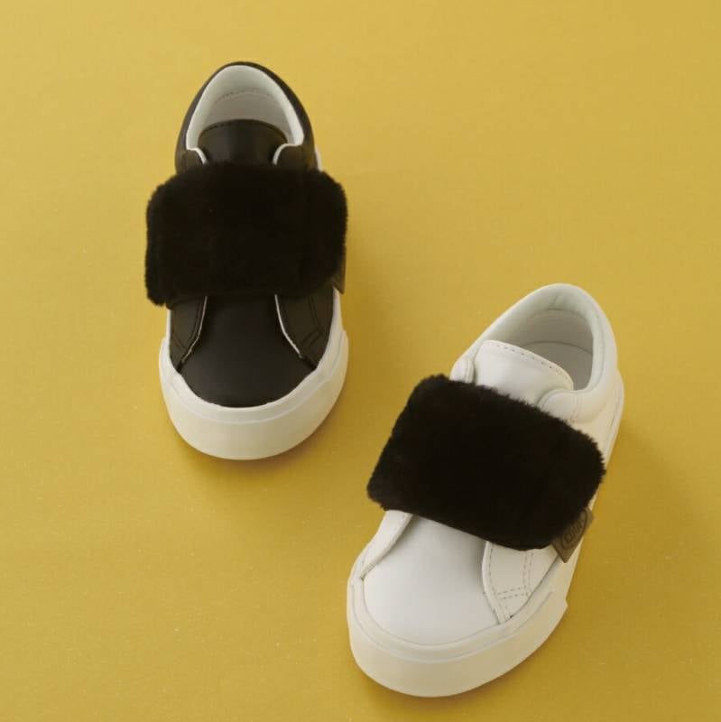 スニーカー ZOOM ズーム ファースニーカー Fur Sneaker ローカットスニーカー 靴 ラメ ジュニア 1758 15-27cm