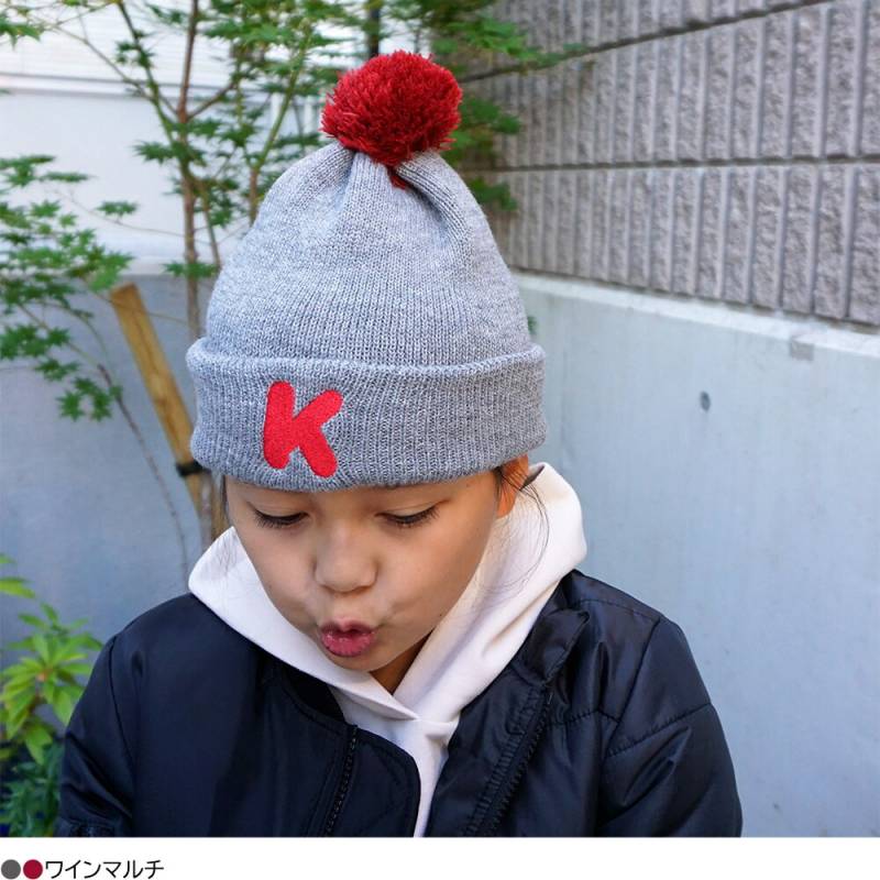 ニット帽 帽子     knit college 2way beanie ビーニー THE PARK SHOP ザ・パークショップ   小学生 通園 通学