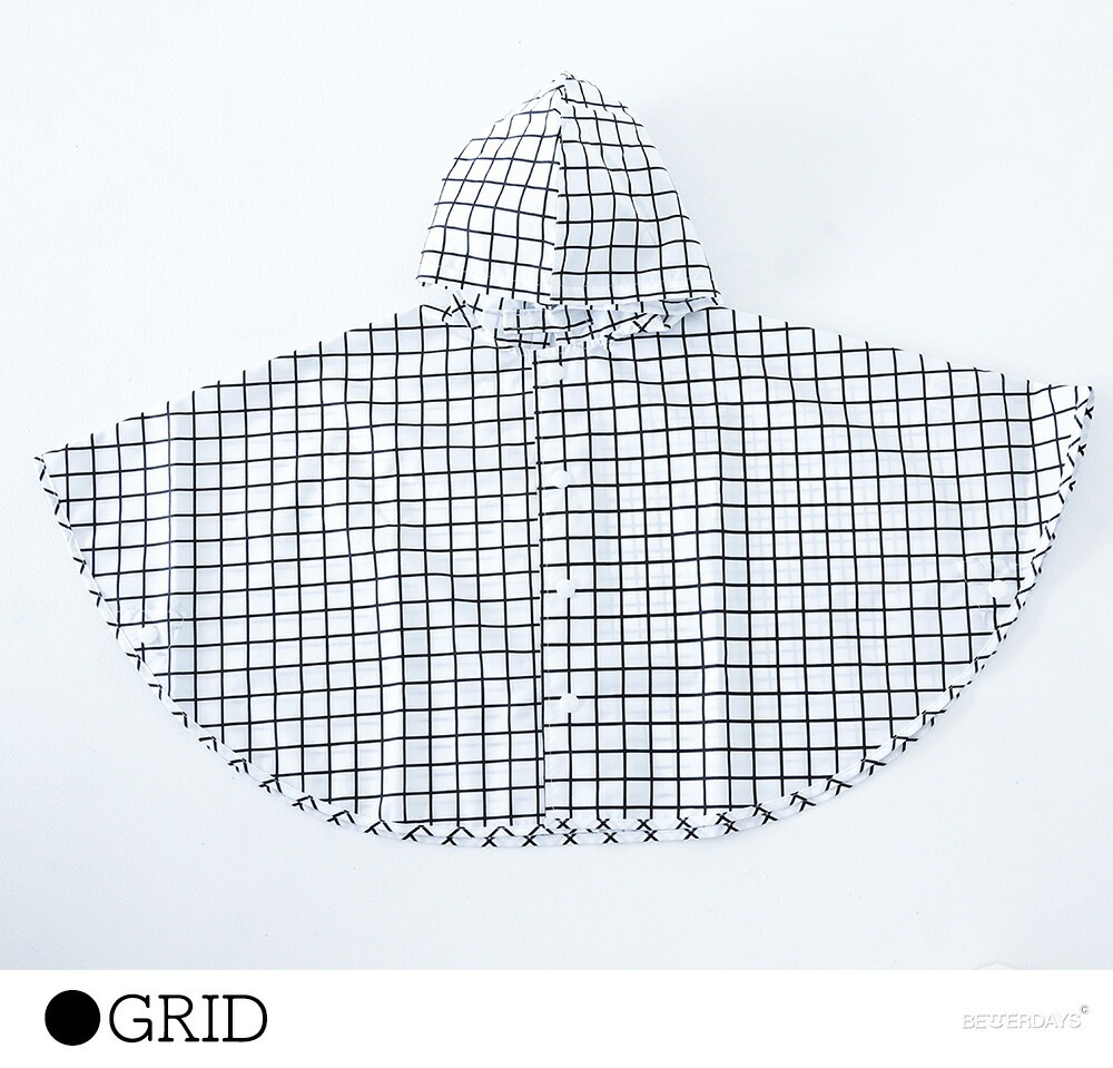 レインポンチョ キッズ チョコレートスープ chocolatesoup GEOMETRY RAINPONCHO