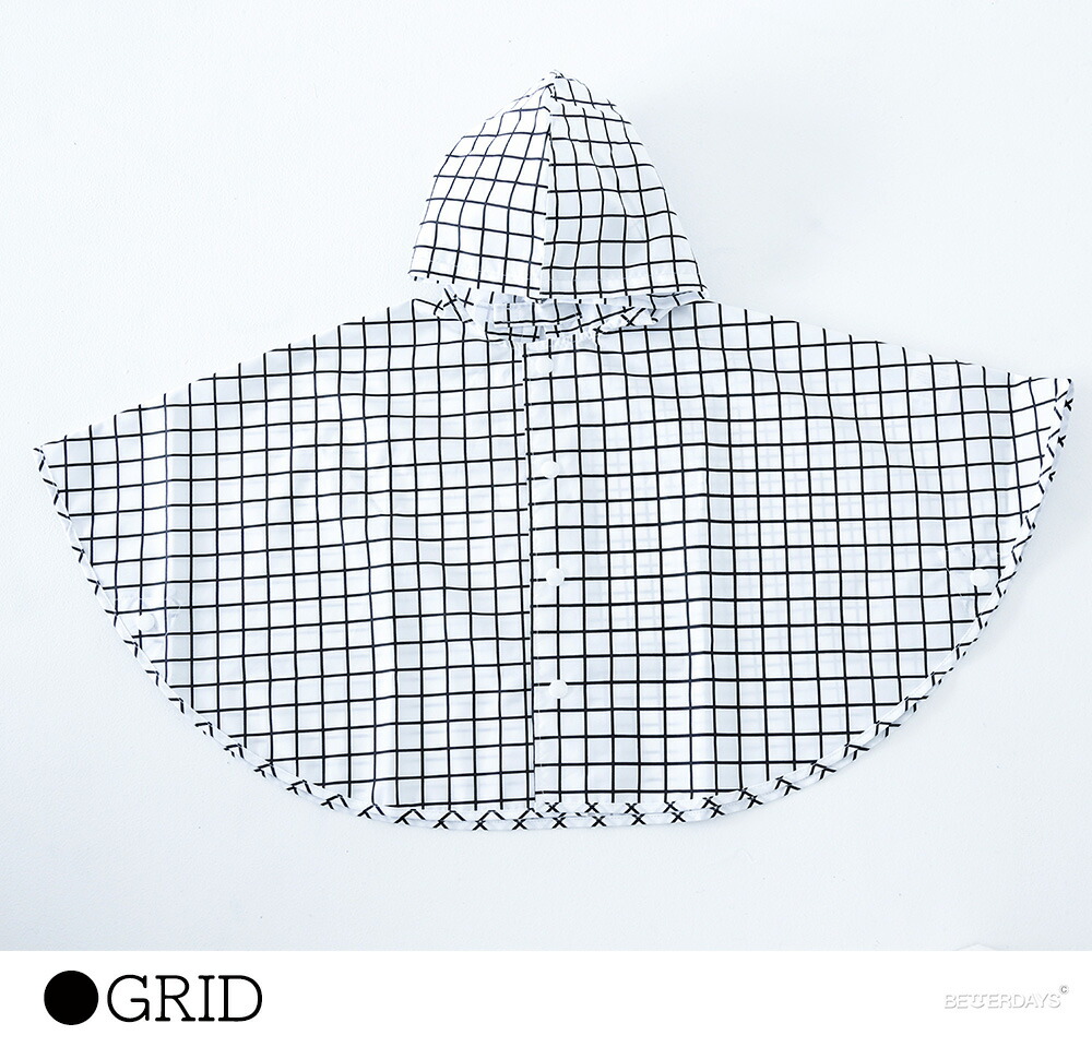 レインポンチョ キッズ チョコレートスープ chocolatesoup GEOMETRY RAINPONCHO