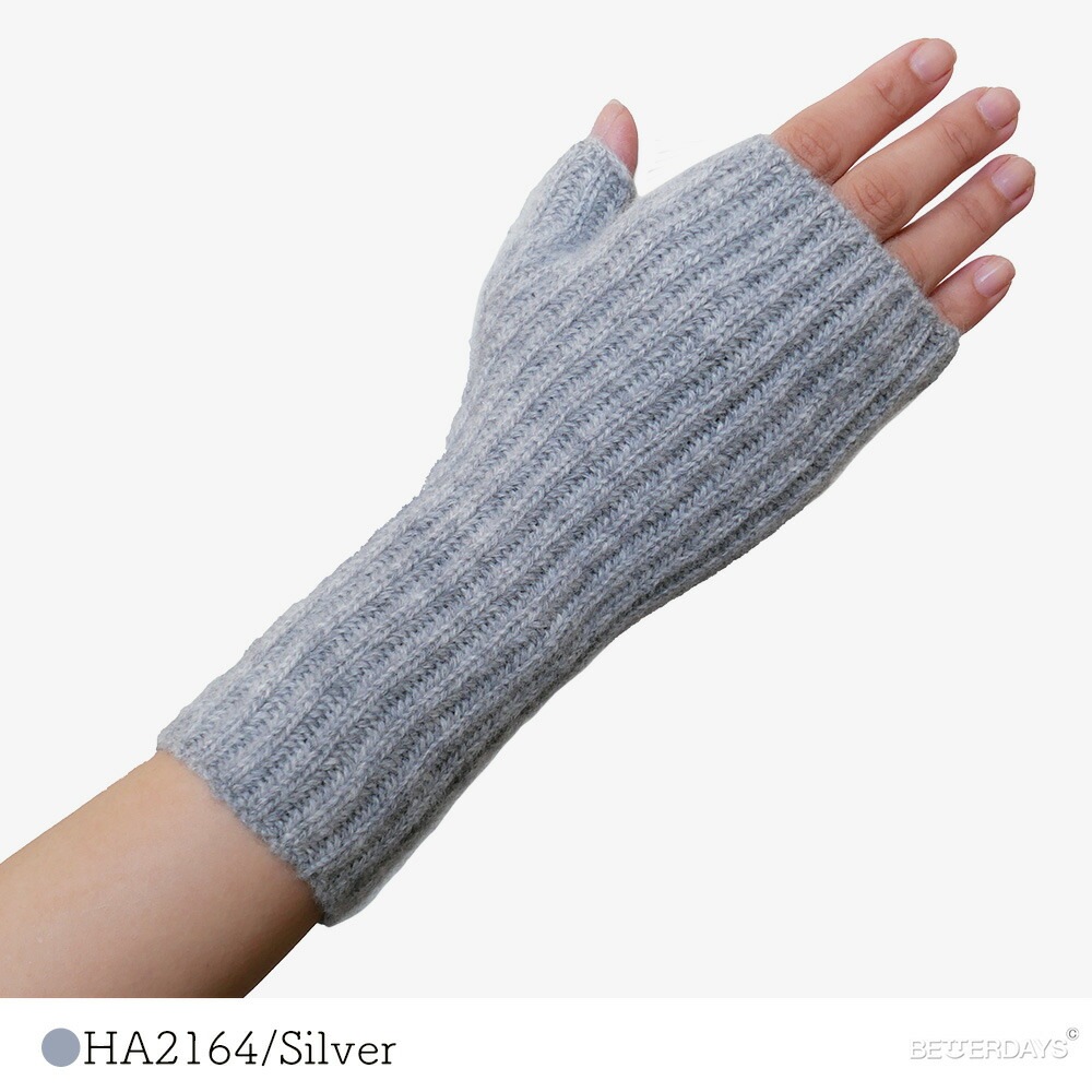 手袋 指なし  ジョンストンズ カシミア リブリストウォーマー ジョンストンズ オブ エルガン Johnstons of Elgin WOMENS  HAE02681