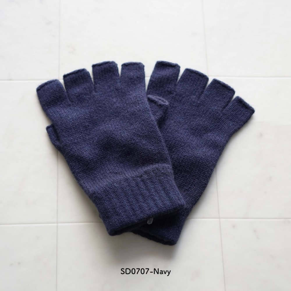 手袋 指なし ジョンストンズ カシミア フィンガーレスグローブ