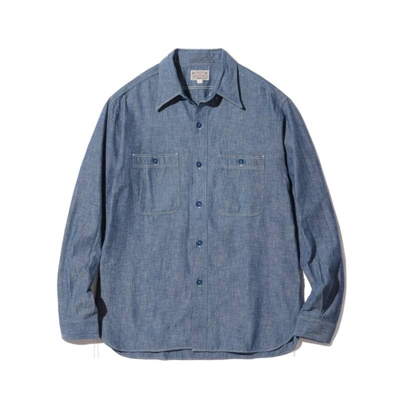 【26AW予約】シャツ バズリクソンズ ブルーシャンブレーワークシャツ BLUE CHAMBRAY WORK SHIRTS BUZZ RICKSON'S