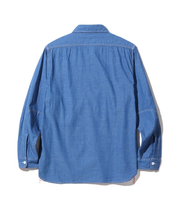 シャツ 長袖  シュガーケーン シャンブレーワークシャツ SUGAR CANE VAT DYE CHAMBRAY WORK SHIRT