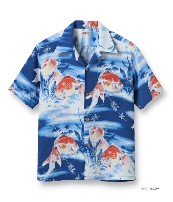 アロハシャツ サンサーフ RAYON HAWAIIAN SHIRT GOLDFISH SUN SURF ヴィンテージ柄 ビンテージ柄