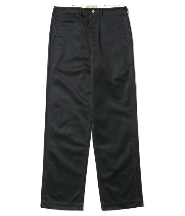 【25AW一部予約11月末納品予定】チノパン  バズリクソンズ ボトムス パンツ BUZZ RICKSON'S WILLIAM GIBSON COLLECTION Type BLACK CHINO 1942 MODEL ONE WASH