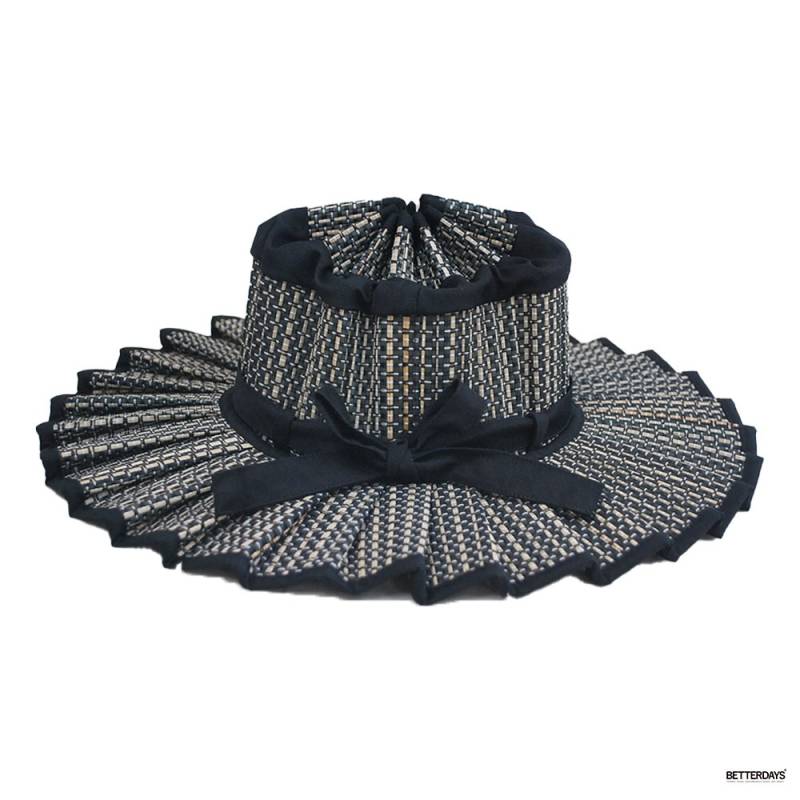 帽子 ローナマーレイ エデン Lorna murray Island Eden ハット ストローハット 麦わら帽子 ハンドメイド 手作り サスティナブル プリーツ エコ 天然素材 折りたたみ 日除け