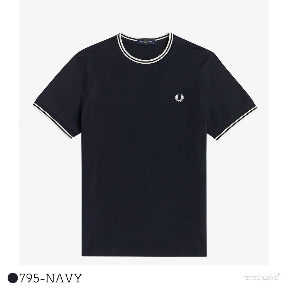 フレッドペリー Tシャツ レディース メンズ ユニセックス 半袖 カットソー TWIN TIPPED T-SHIRT 【国内正規品】 FRED PERRY