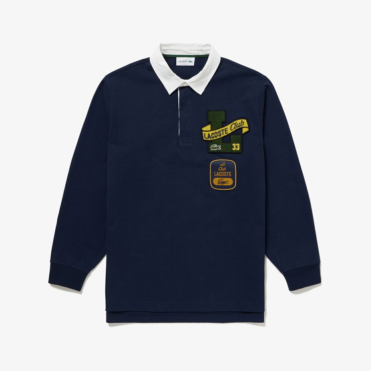 【SALE／30%OFF】ラガーシャツ  ラコステ ポロシャツ LACOSTE ヘリテージワッペンラガーシャツ 