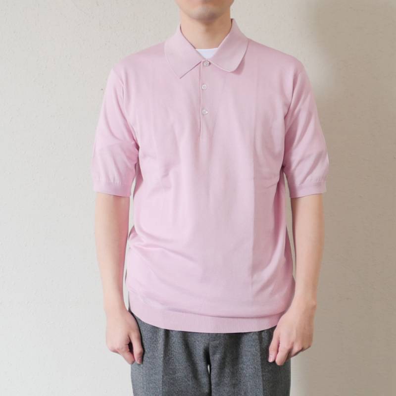 ニットポロシャツ ジョンスメドレー シーアイランドコットン EASY FIT JOHN SMEDLEY ISIS