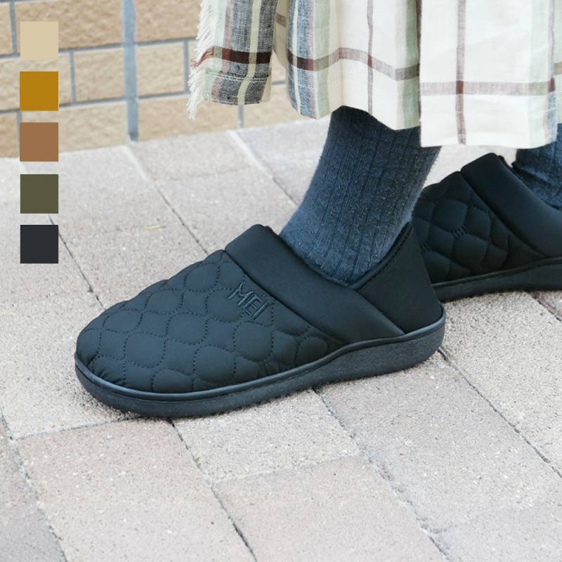 モックシューズ MEI メイ キルティング スリッポン バブーシュ ルームシューズ Lady's Men's 靴