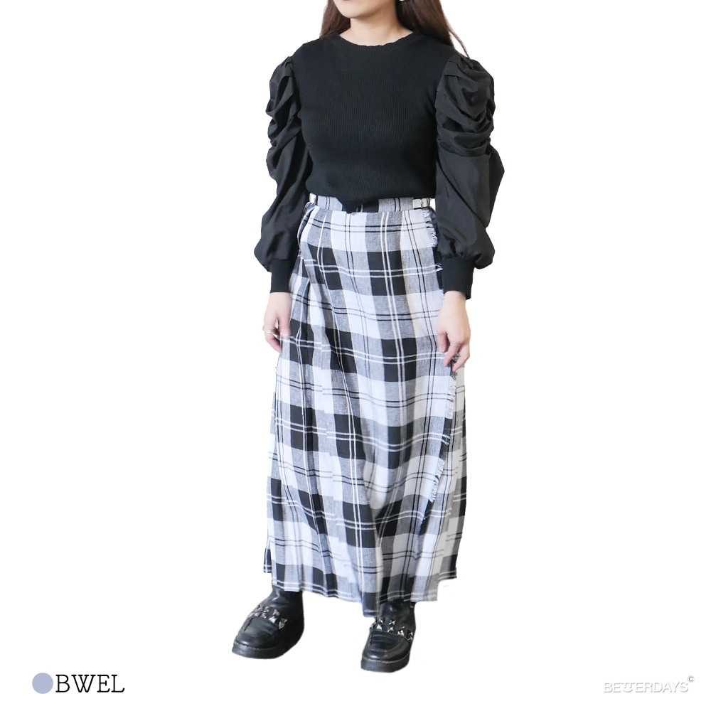 オニールオブダブリン マッキントッシュフィロソフィ 麻プリーツスカート新品10 GREY LABEL O'NEIL OF DUBLIN マキシプリーツスカート(スカート