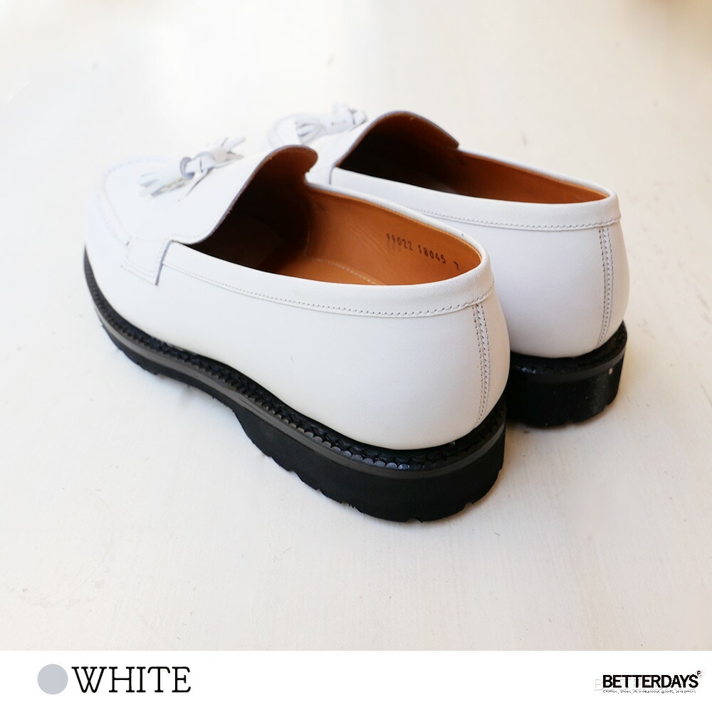 タッセルローファー ジャランスリワヤ ジャラン スリウァヤ WHITE VIBRAM SOLE JALAN SRIWIJAYA