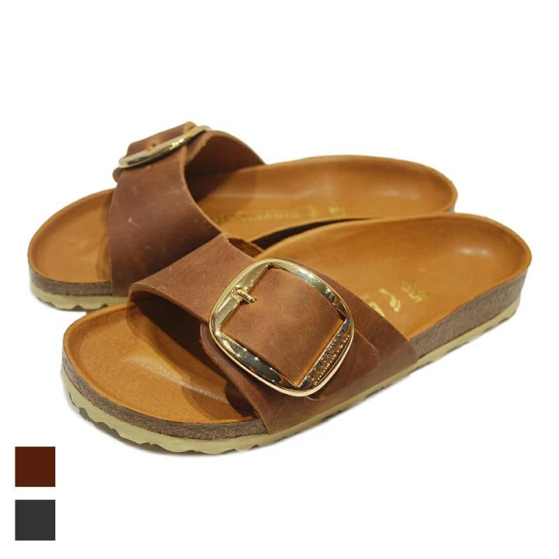 サンダル レディース ビルケンシュトック マドリッド ビッグバックル BIRKENSTOCK MADRID BIG BUCKLE OIL ADULT  ナロー 幅狭 22.5-25cm