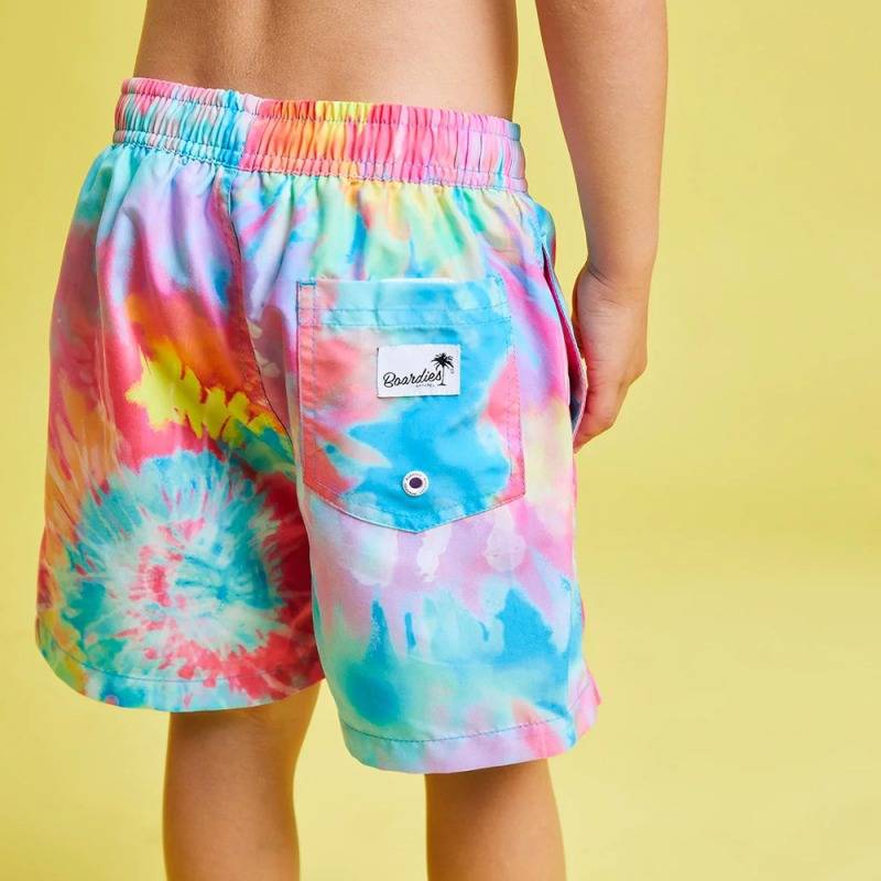 Boardies ボーディーズ KIDS VIBRANT DINO ROBOTS TIE DYE 水着  短パン   ベビー  恐竜 ロボット タイダイ 1-6歳