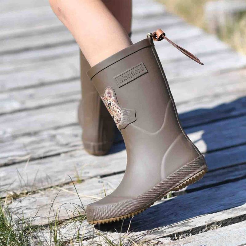 レインブーツ ベーシックラバー ビスゴ ジャガー 長靴 柄付き 14cm-25cm レインシューズ デンマーク 百貨店ブランド bisgaard basic rubber brown-jaguar 国内正規販売店  