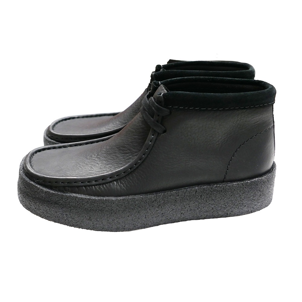 クラークス ワラビーカップブーツ  WallabeeCup Bt CLARKS ORIGINALS MENS ブラックレザー 25-28cm 