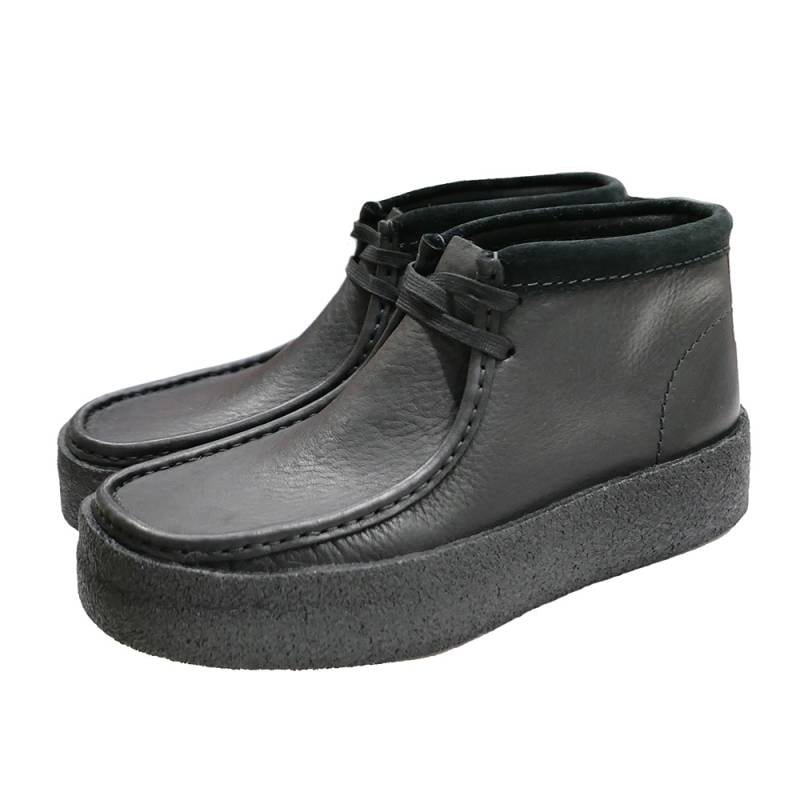 クラークス ワラビーカップブーツ  WallabeeCup Bt CLARKS ORIGINALS MENS ブラックレザー 25-28cm 