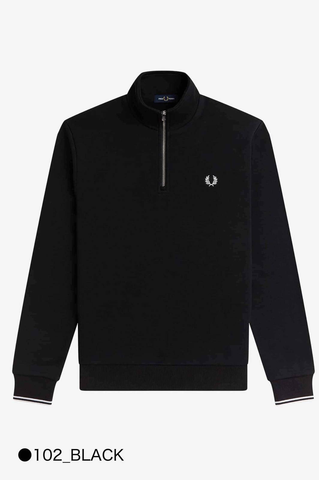 【26AW 一部予約】 ハーフジップ スウェット メンズ レディース ユニセックス フレッドペリー  M3574 HALF ZIP SWEATSHIRT 【国内正規品】 FRED PERRY