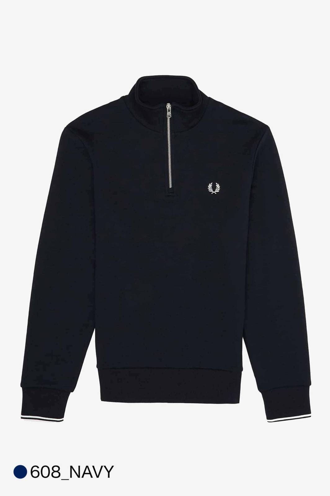 【26AW 一部予約】 ハーフジップ スウェット メンズ レディース ユニセックス フレッドペリー  M3574 HALF ZIP SWEATSHIRT 【国内正規品】 FRED PERRY