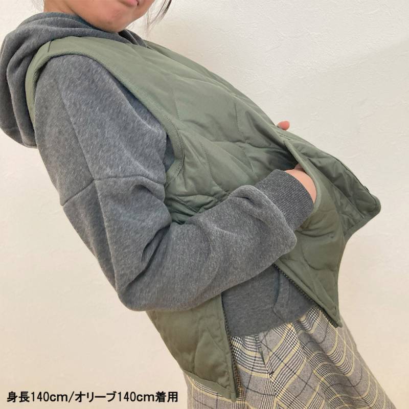 ダウンベスト  ミリタリー Vネックジップ タイオン 体温 TAION DOWN VEST TAION-K001ZML-1 TAION-Y001ZML-1