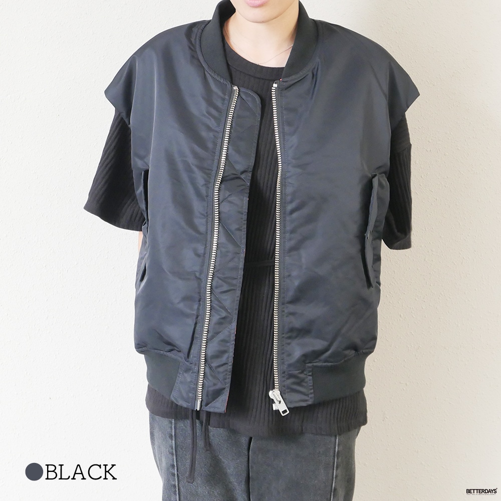SALE／10%OFF】ベスト MA-1 ウィ ブルゾン ミリタリー キッフェ