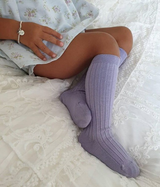 ソックス コンドル リブニーハイソックス 靴下 ベビー 英国王女着用商品 condor WIDE-RIB COTTON KNEE HIGH SOCKS