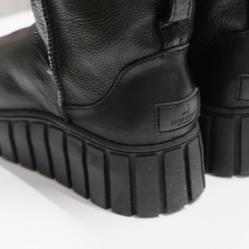 【SALE／20%OFF】アンクルブーツ レザーブーツ  シェパード SHEPHERD Alexa boots ファーライニング付き