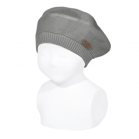 ベレー帽 ベビー 帽子 コンドル ベビー ガータースティッチベレー  防寒  Condor Boina punto bobo Garter stitch beret