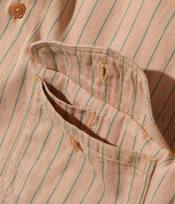 シャツ メンズ シュガーケーン コーク ストライプ COKE STRIPE WORK SHIRT LONG SLEEVE SUGAR CANE
