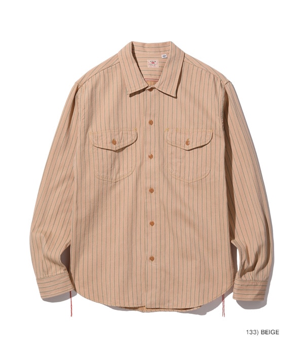 シャツ メンズ シュガーケーン コーク ストライプ COKE STRIPE WORK SHIRT LONG SLEEVE SUGAR CANE