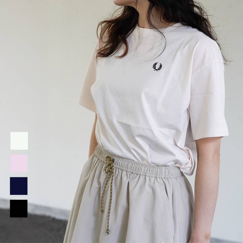 Tシャツ レディース カットソー フレッドペリー クルーネック 丸首 CREW NECK T-SHIRT 半袖  【国内正規品】 FRED PERRY G1142