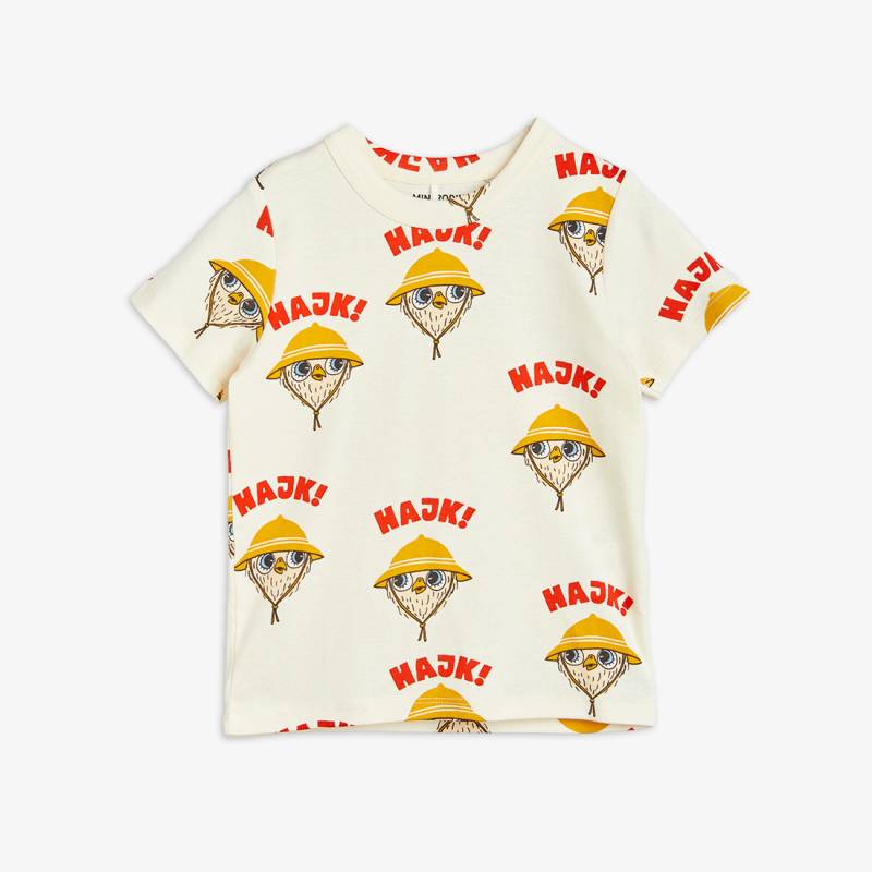 Tシャツ キッズ ミニロディーニ  総柄  mini rodini HIKE T-SHIRT