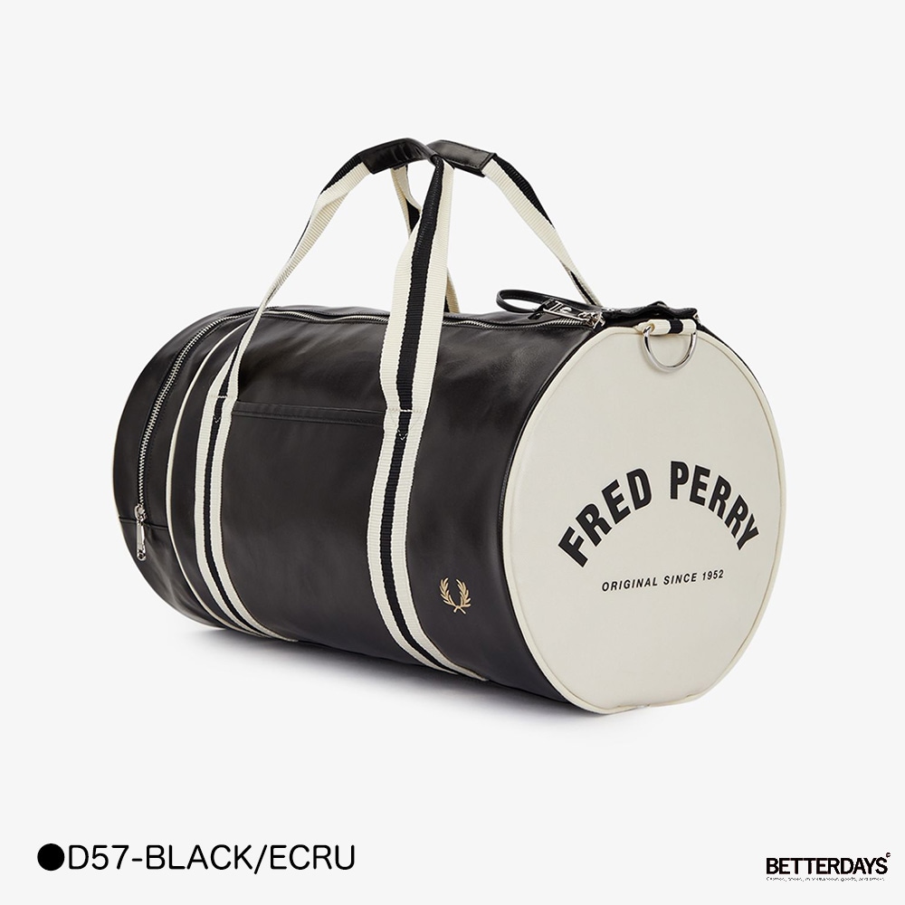 バレルバッグ ショルダーバッグ フレッドペリー ユニセックス Classic Barrel Bag L7255 L7260【国内正規品】FRED PERRY 