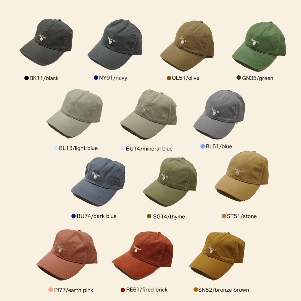 【一部SALE／20%OFF】キャップ メンズ レディース バブアー Cascade sports コットン6パネルキャップ Barbour 【国内正規品】