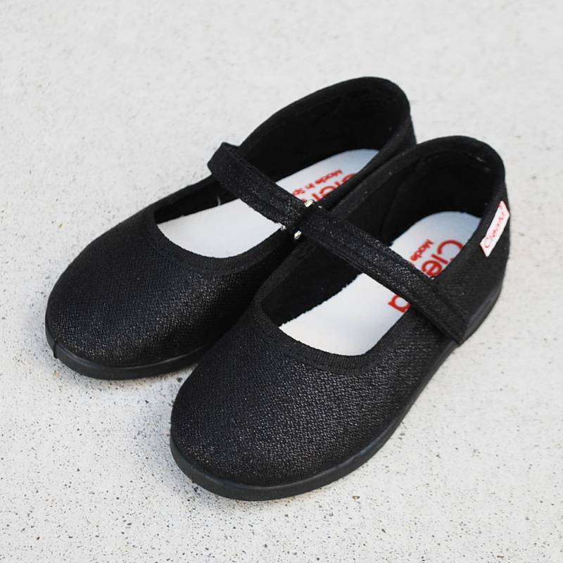 シエンタ Cienta ワンストラップ バレエシューズ ラメ ベルクロ キッズ 14.5cm-21cm 96013 BAILARINA【国内正規品】