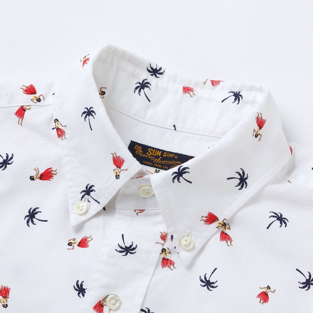 ハワイアンシャツ アロハシャツ サンサーフ コットンオックスフォードシャツ COTTON OXFORD B.D. SHIRT “HULA DANCER” SUN SURF SS39282
