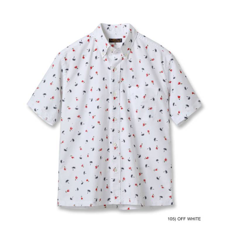 ハワイアンシャツ アロハシャツ サンサーフ コットンオックスフォードシャツ COTTON OXFORD B.D. SHIRT “HULA DANCER” SUN SURF SS39282