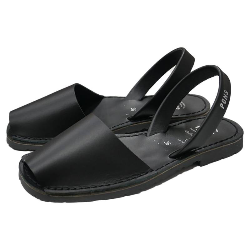 サンダル  Avarca Pons アヴァルカ ポンズ  NEGRO 22.5-25cm S5176 S6106
