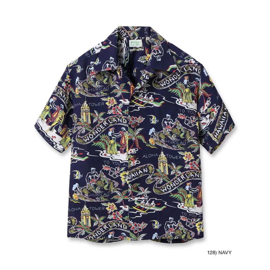 アロハシャツ サンサーフ ハワイアンシャツ SUN SURF SPECIAL EDITION HAWAIIAN WONDERLAND SS39272