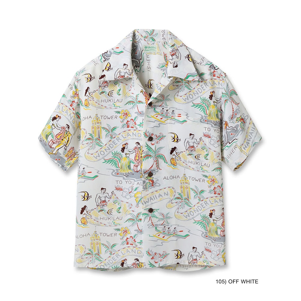 アロハシャツ サンサーフ ハワイアンシャツ SUN SURF SPECIAL EDITION HAWAIIAN WONDERLAND SS39272