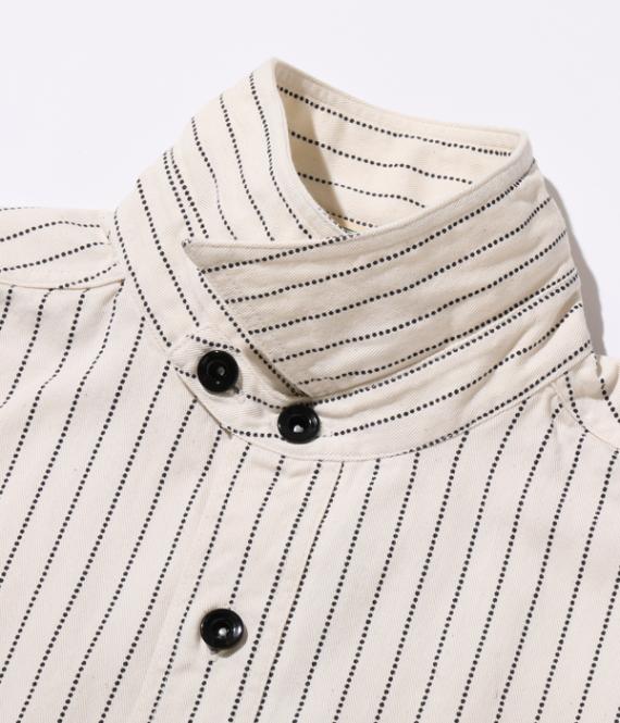 ワークシャツ   シュガーケーン SUGAR CANE Lot No. SC27076 / FICTION ROMANCE 8.5oz. WHITE WABASH STRIPE WORK SHIRT (LONG SLEEVE) 