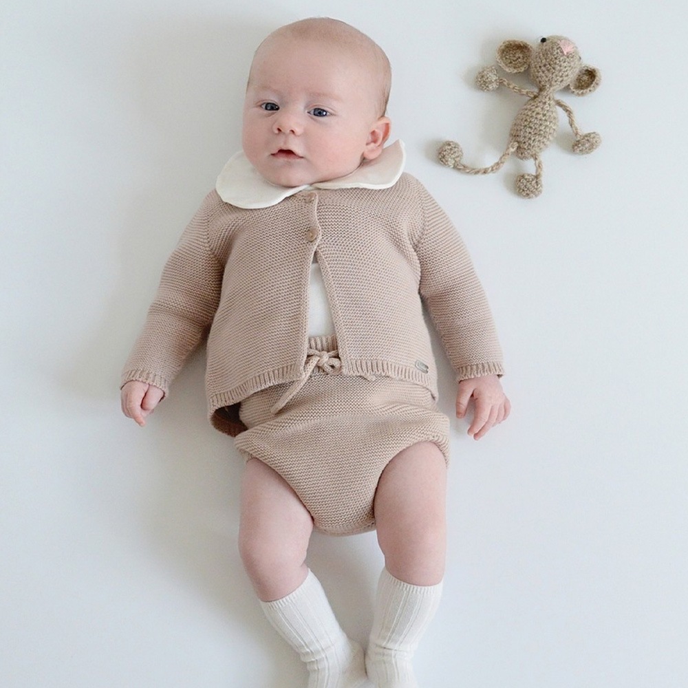 カーディガン コンドル ベビー ガーター スティッチ カーディガン 赤ちゃん 出産祝い Condor Garter Stitch Cardigan