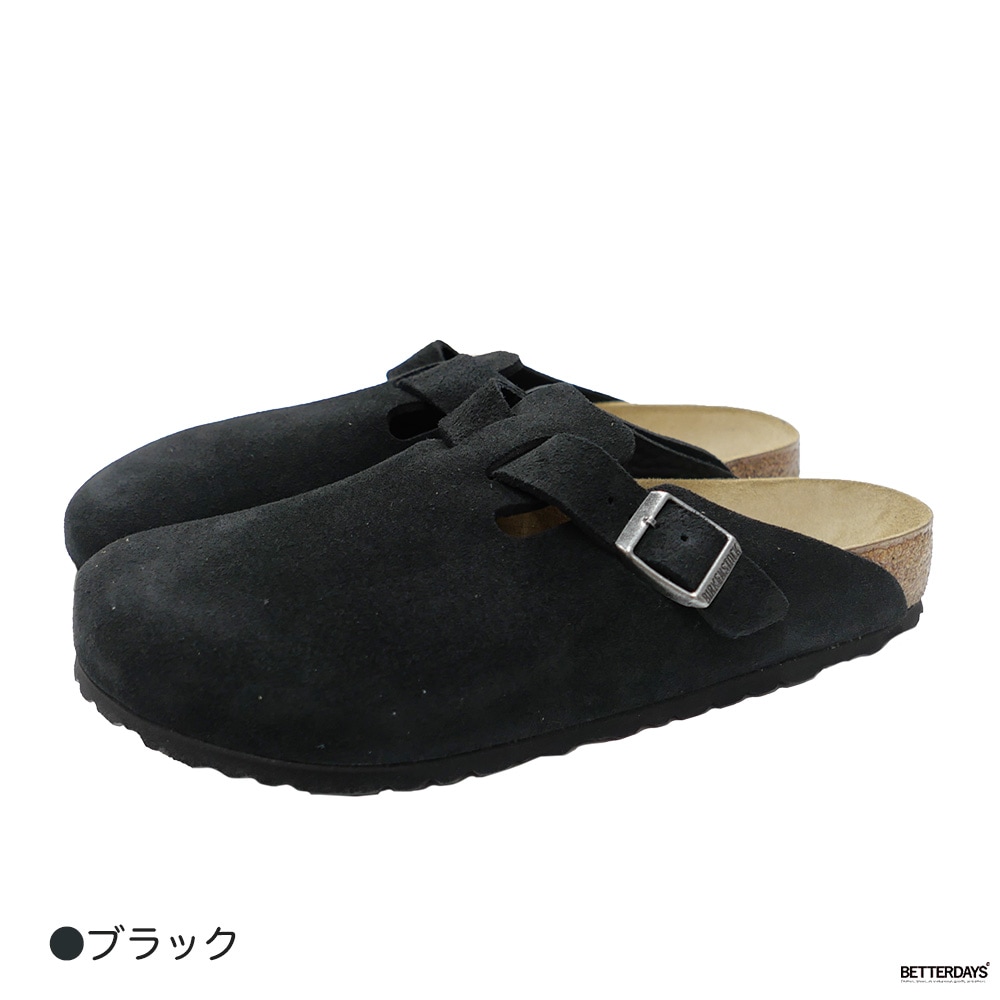 ビルケンシュトック ボストン ベロアレザー   レギュラー ナロー 幅狭 23-28cm BIRKENSTOCK BOSTON 