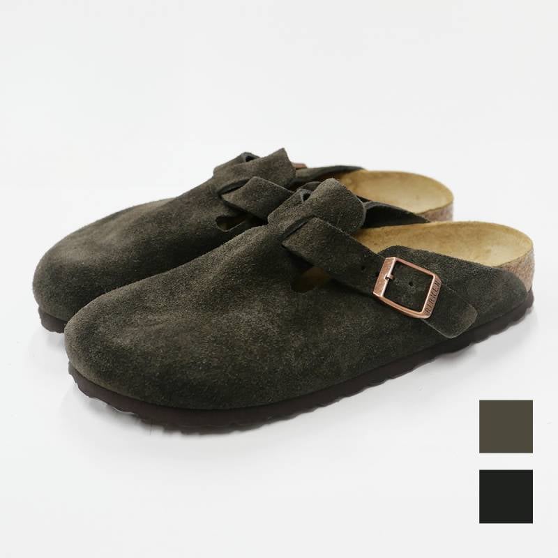 ビルケンシュトック ボストン ベロアレザー   レギュラー ナロー 幅狭 23-28cm BIRKENSTOCK BOSTON 
